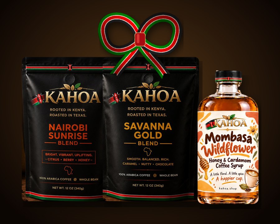 Pair + Syrup gift bundle: 2 coffees + 1 syrup