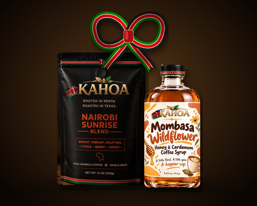 The Starter gift bundle: 1 coffee + 1 syrup